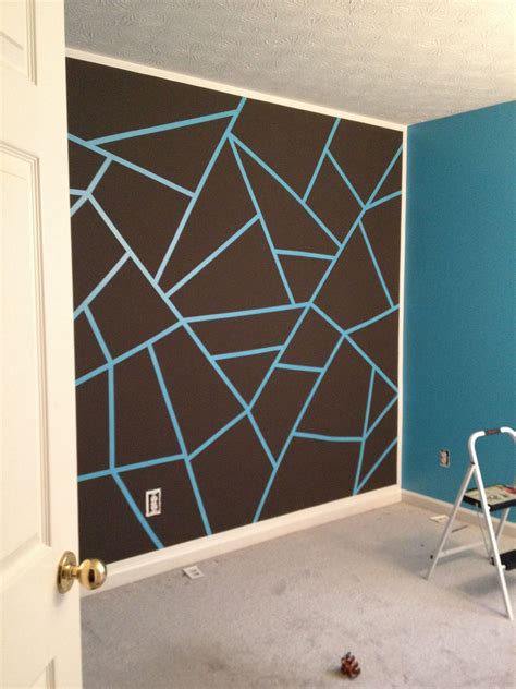 Wall Paint Design Ideas With Tape DIY