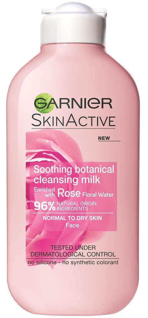 Garnier Skin Active Cleansing Milk Rose Normal To Dry Skin 200 Ml