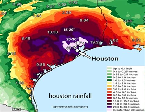 Houston Rainfall Map | Rainfall Map of Houston