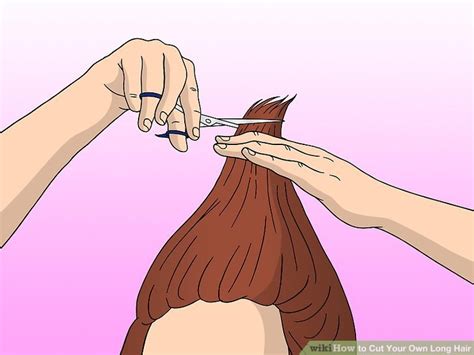 The long layers are very forgiving. 9 Ways to Cut Your Own Long Hair - wikiHow