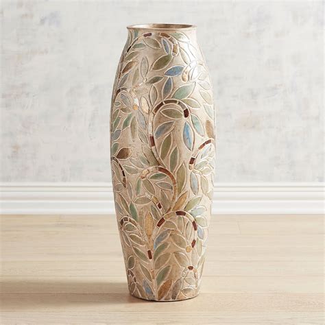 Metallic Leaves Floor Vase Pier 1 Imports Floor Vase Tall Vase