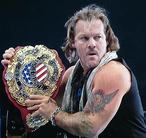 Chris Jericho With The Iwgp United States Championship After Attacking