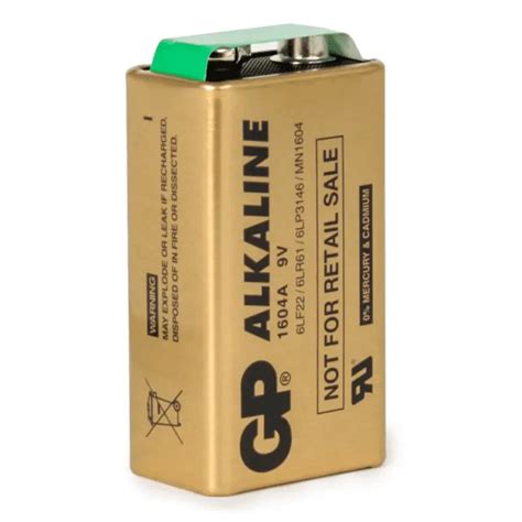 Gp Batteries Industrial Alkaline Pp3 9v Batteries Tray Of 200