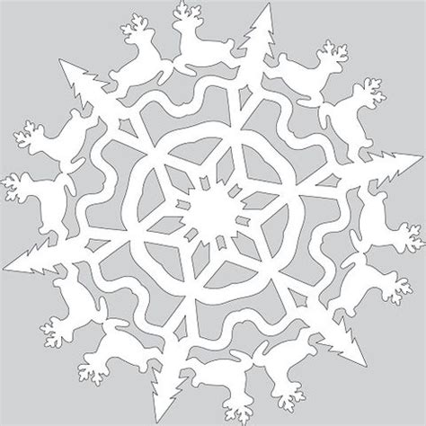 Snow hides imperfections and smooths everything out with an irresistible blanket of white. How to Make Paper Snowflake with Christmas Reindeers ...