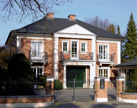 +49 (0)40 630 70 26 mo. neues klassizistische Villa Säulen und Bossensteinen ...