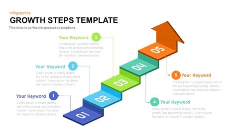 Growth Steps Template For Powerpoint And Keynote Presentation