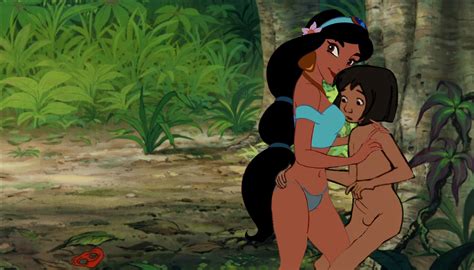 Post 2679266 Aladdinseries Crossover Edit Jasmine Mowgli Thejunglebook
