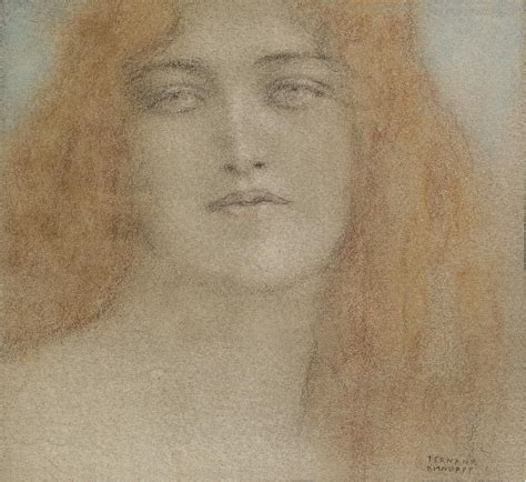 Fernand Khnopff 1858 1921 Etude De Femme 175 X 19 Cm European