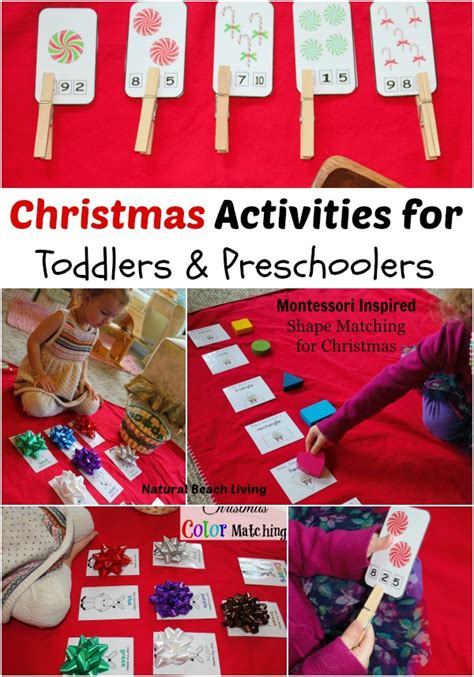 Contact paper is a clean and simple way for toddlers to make creations that look great on the tree or as window decorations. Montessori Christmas Activities for Preschoolers - Natural ...