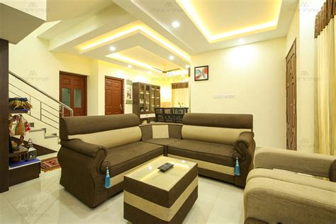 Model Home Interior Designers Interior Kerala Room Living Designers