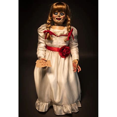 Annabelle The Conjuring Doll 40 Inch Prop In Collectors Window Trick