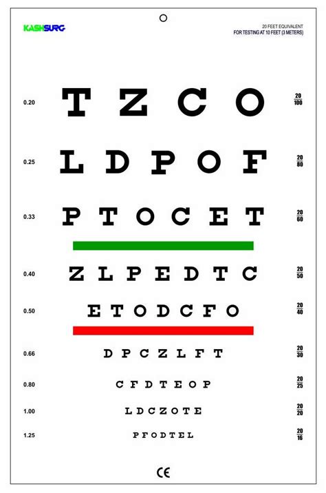 Lea Symbols Translucent Distance Eye Chart Health