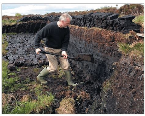 Traditional Peat Cutting In Scotland This Kind Of Relatively