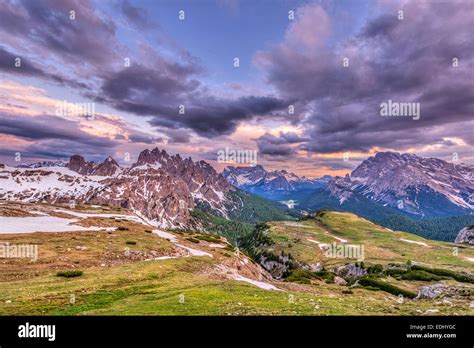 Cadini Di Misurina Sorapiss And Cristallo Mountains Sexten Dolomites