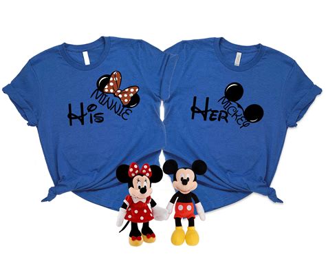 Su Minnie Su Mickey Pareja Camisetas Disney Camisetas Etsy