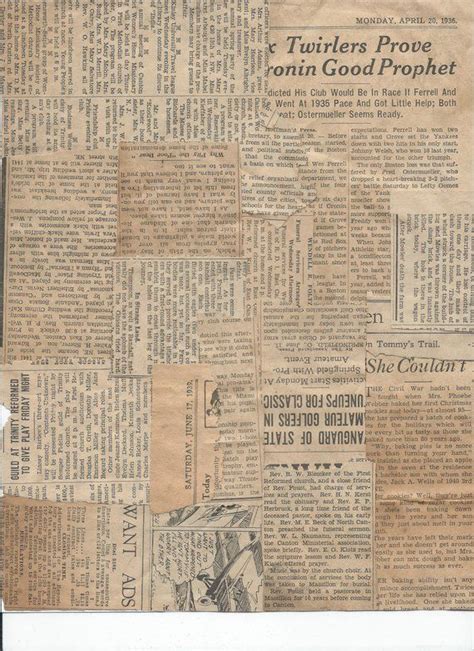 2 Digital Print Outs Vintage Newspaper Compilations Journal Art