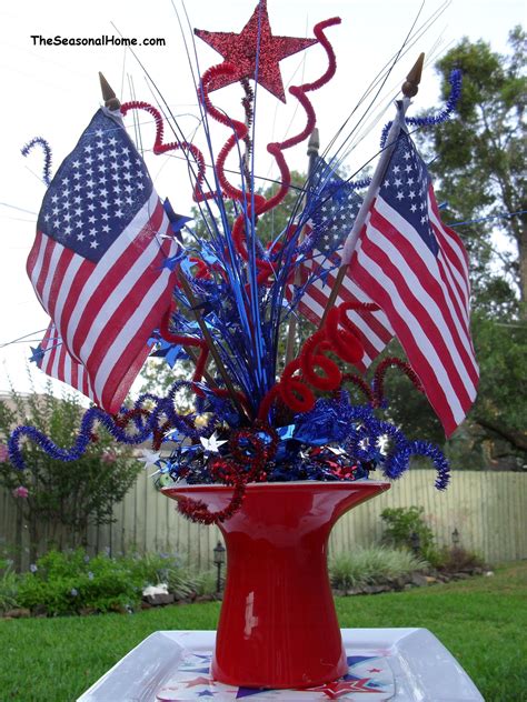 They can be harmonized with each other in terms of colour, style of our interior design or decorated accordingly to current season. A Patriotic Picnic Challenge! | Centerpieces, White plates ...