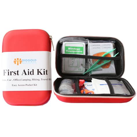Camping Hiking Gear And Outfit First Aid Kit Red Cross Medical Kits