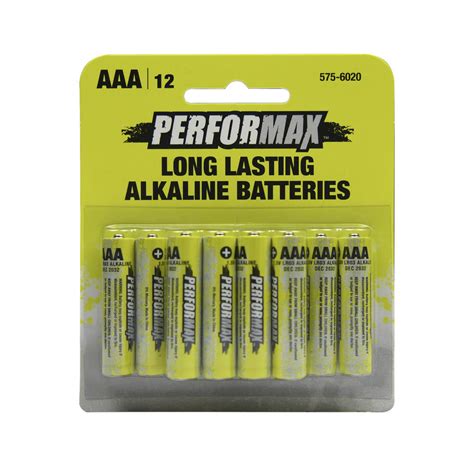Performax Aaa Alkaline Batteries 12 Pack