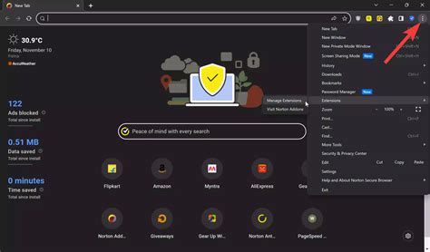 How To Manage Add Ons On Norton Secure Browser Gear Up Windows