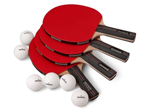 Brunswick Smash Table Tennis 4 Player Racket Set