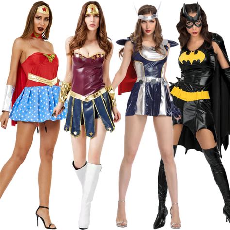 Marvel Women Superhero Costume Adult Supergirl Cosplay Dress Sci Fi Movie Superwomen Uniform