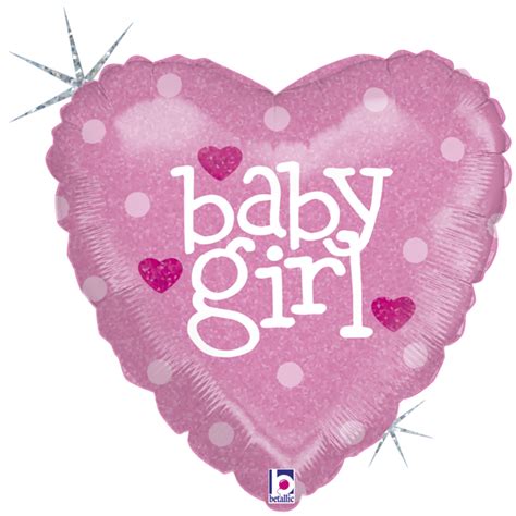 Betallic Folienballon Baby Girl Holo 45cm 18 HanseGas