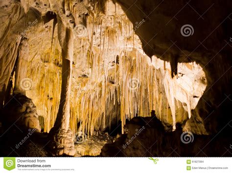 Stalactites And Columns In Carlsbad Caverns Stock Photo Image Of Park