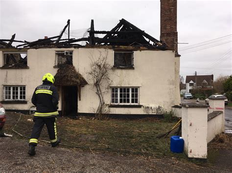 Twelve Fire Engines Sent To Tackle Thatched Roof Fire In East Devon
