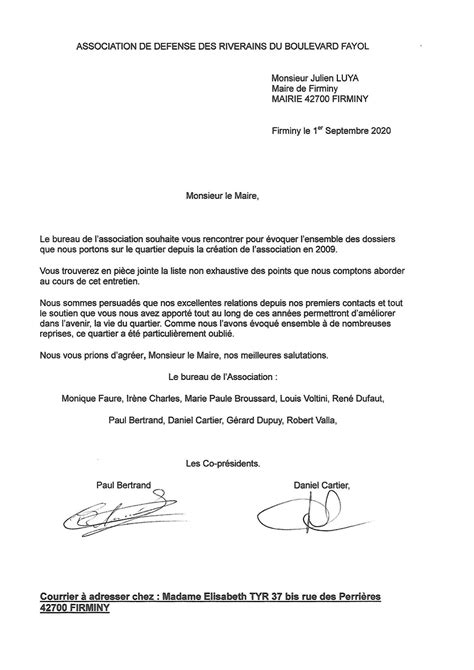 Exemple De Lettre De Demande D'autorisation Au Maire  Financial Report
