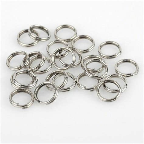 500pcs Stainless Steel Fishing Split Rings Heavy Duty Lure Solid Ring
