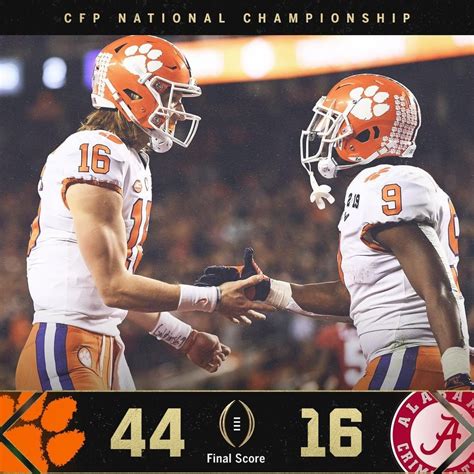 The Clemson Tigers Are The National Champs Espn College Football