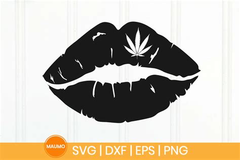 Lips With Smoke Svg
