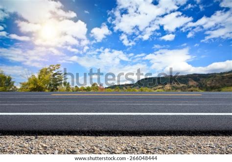 Roadside View Countryside Landscape Stock Photo Edit Now 266048444