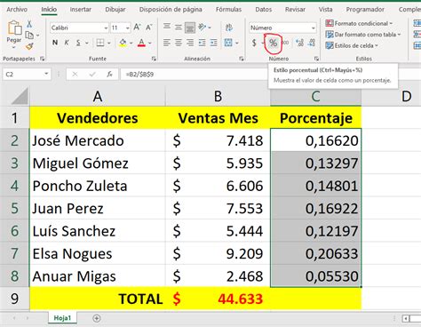 Como Hacer En Excel Una Tabla De Porcentajes Edwin Ortiz Herazo