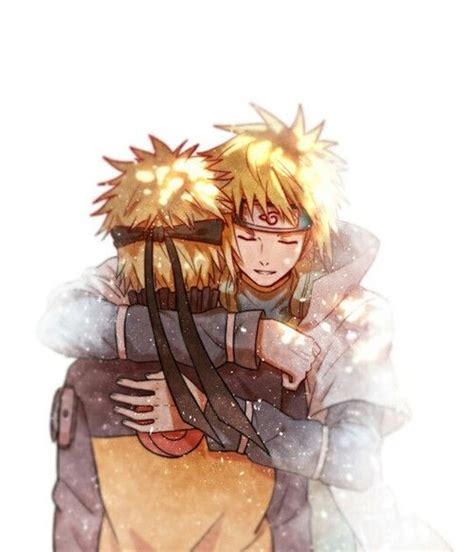 Father And Son Naruto Uzumaki Hug Minato Namikaze Fourth