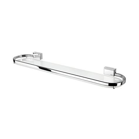 Chrome and glass bathroom shelves uker. Shop Nameeks Bloq Chrome Glass Bathroom Shelf at Lowes.com