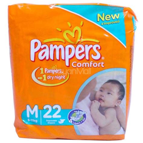 Pampers Comfort Disposable Baby Diapers Medium 22pcs 6 11kg