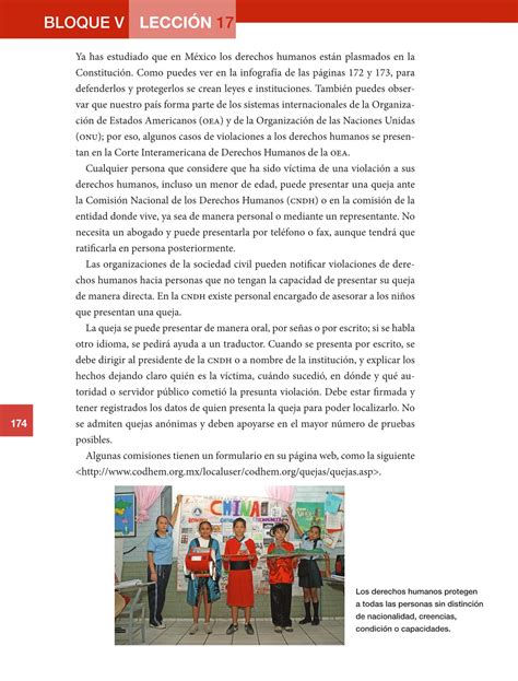 Quinto grado de primaria, se. Formación Cívica y Ética Quinto grado 2016-2017 - Online ...