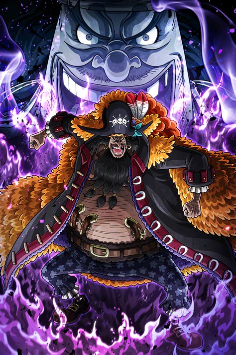 blackbeard one piece poster by onepiecetreasure displate 新世界 ひげ イラスト アニメ 作画
