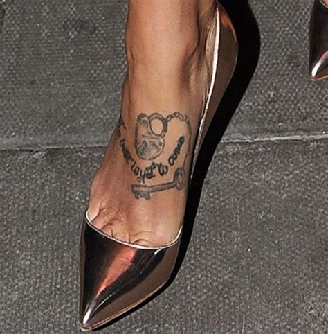 Foot And Leg Tattoos 19 Celebrities Showing Off Their Ink