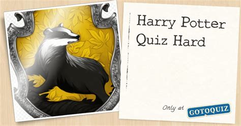 Harry Potter Quiz Hard