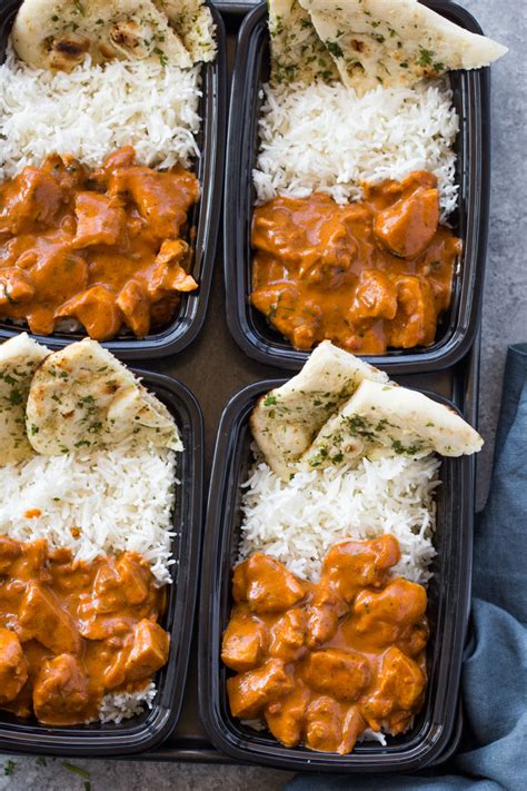 I need the authentic basmati rice recipe, the restaurant i eat at i know put cloves and cardamom because i find them in the rice. Meal-Prep Butter Chicken with Rice and Garlic Naan | Gimme ...