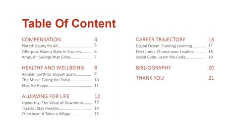 Table Of Content Slide Design For Playbook Slidemodel