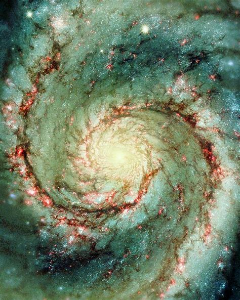 M51 Photograph M51 Whirlpool Galaxy By Nasaesastscihubble Heritage