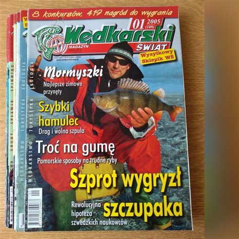 Wędkarski Świat niekompletny rocznik 2005 - Kup teraz za: 15,00 zł ...