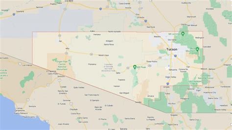 Cities And Towns In Pima County Arizona Countryaah Com