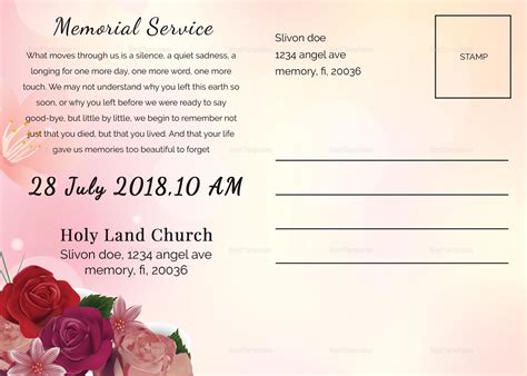 Editable Funeral Obituary Template In Adobe Photoshop
