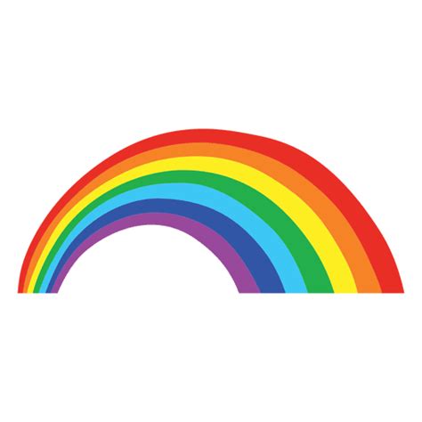 diseño png y svg de dibujos animados de arco iris colorido para camisetas