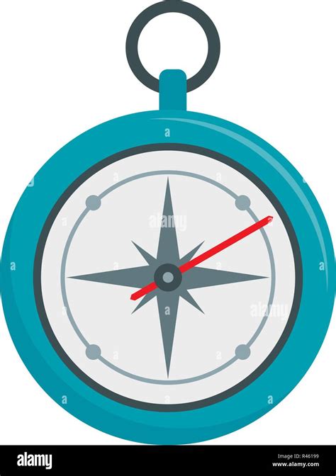 Compass Icon Flat Illustration Of Compass Vector Icon For Web Isolated